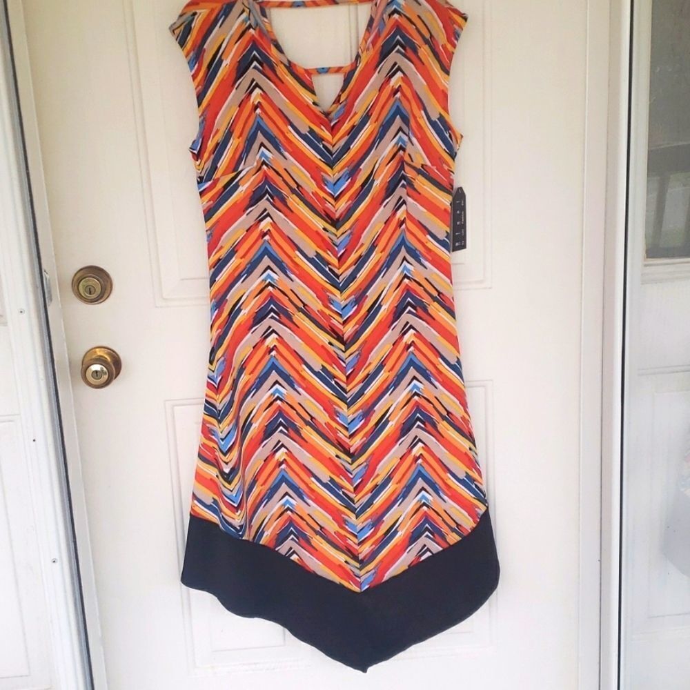 Bluet women's sleeveless aztec design dress size XL NWT